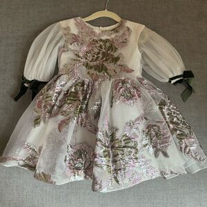 David Charles kids embroidered dress 2Y